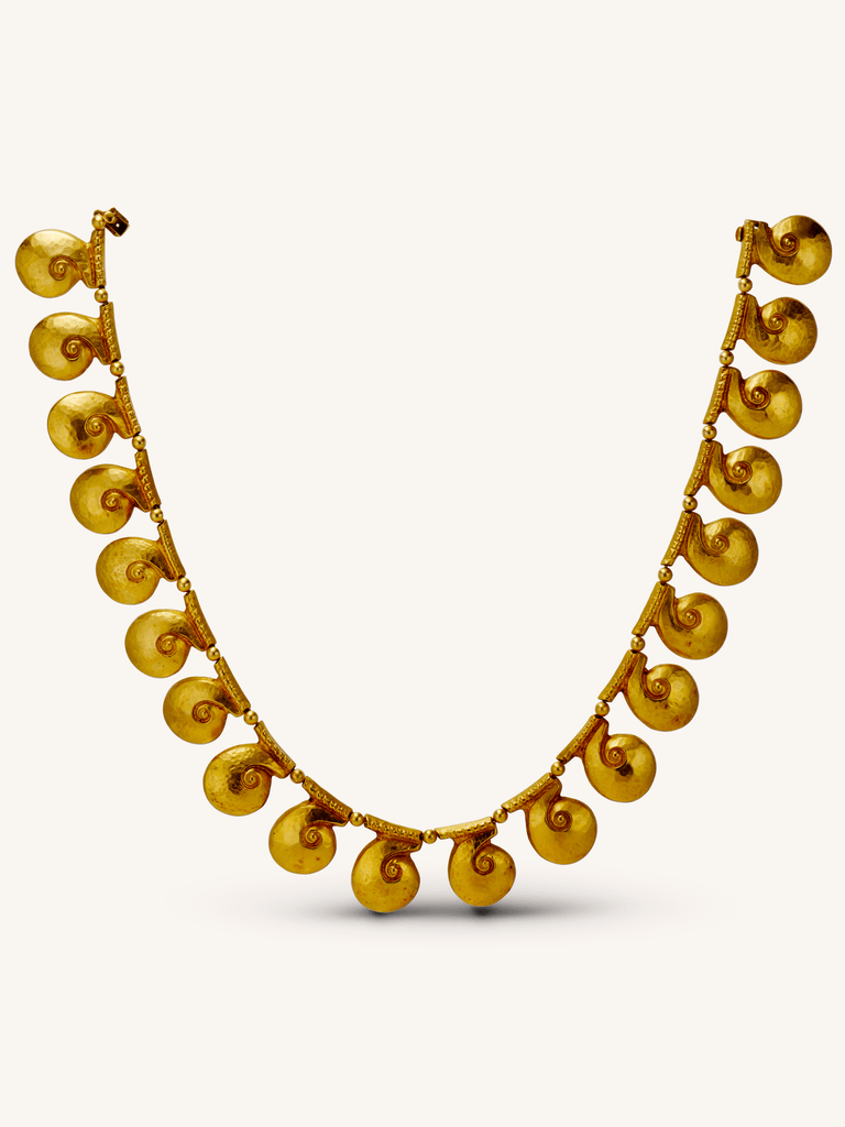 Tiffany & Co. Elsa Peretti Vintage 22K Gold Extra Large Madonna Pendant and Chain Necklace | 1970s–1980s