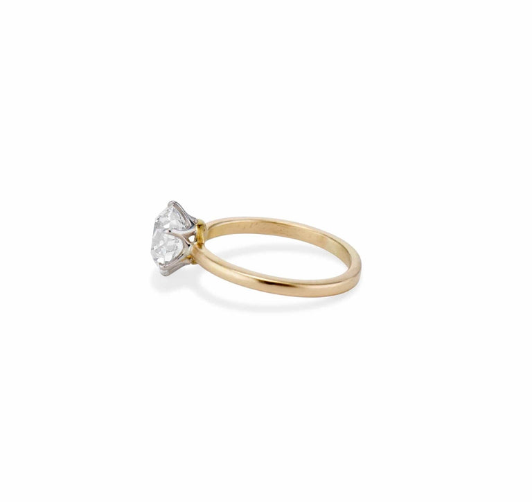 Tiffany & Co. Mid Century 2.36 Carat Old European Cut Diamond Solitaire Engagement Ring, America