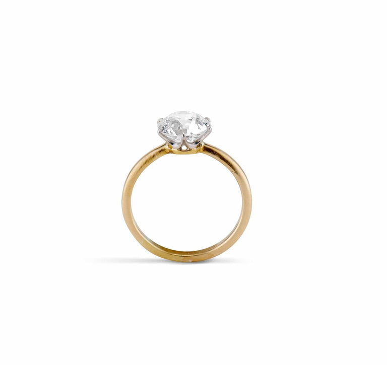 Tiffany & Co. Mid Century 2.36 Carat Old European Cut Diamond Solitaire Engagement Ring, America