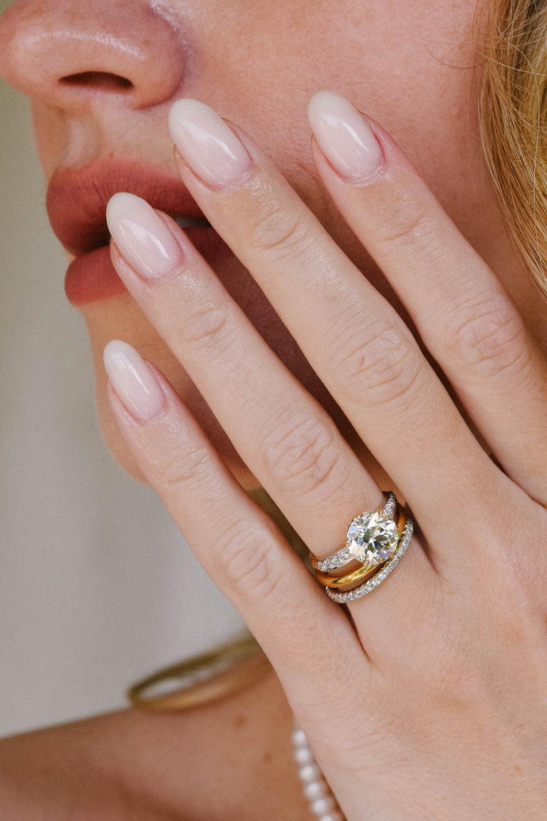 Tiffany & Co. 3.02 Carat Old European Cut Diamond Solitaire Vintage Engagement Ring