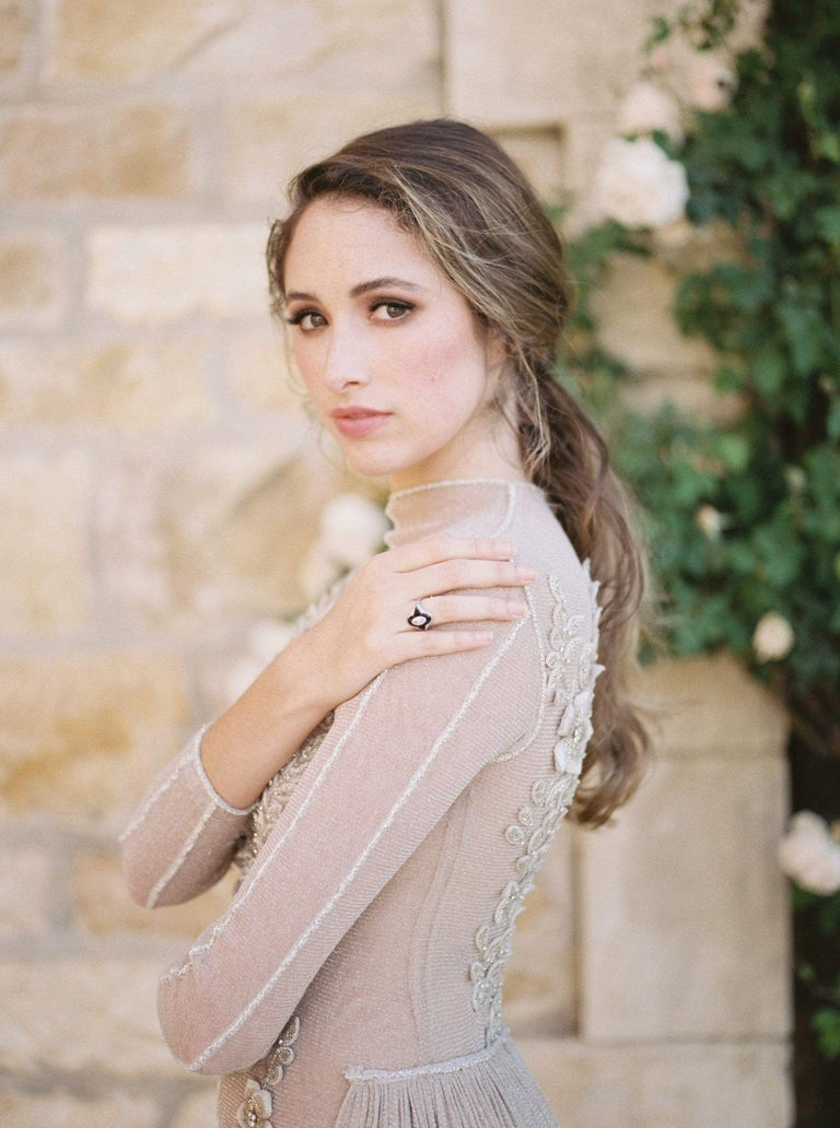 Tiffany & Co Oval Cut Diamond & Black Onyx Ring