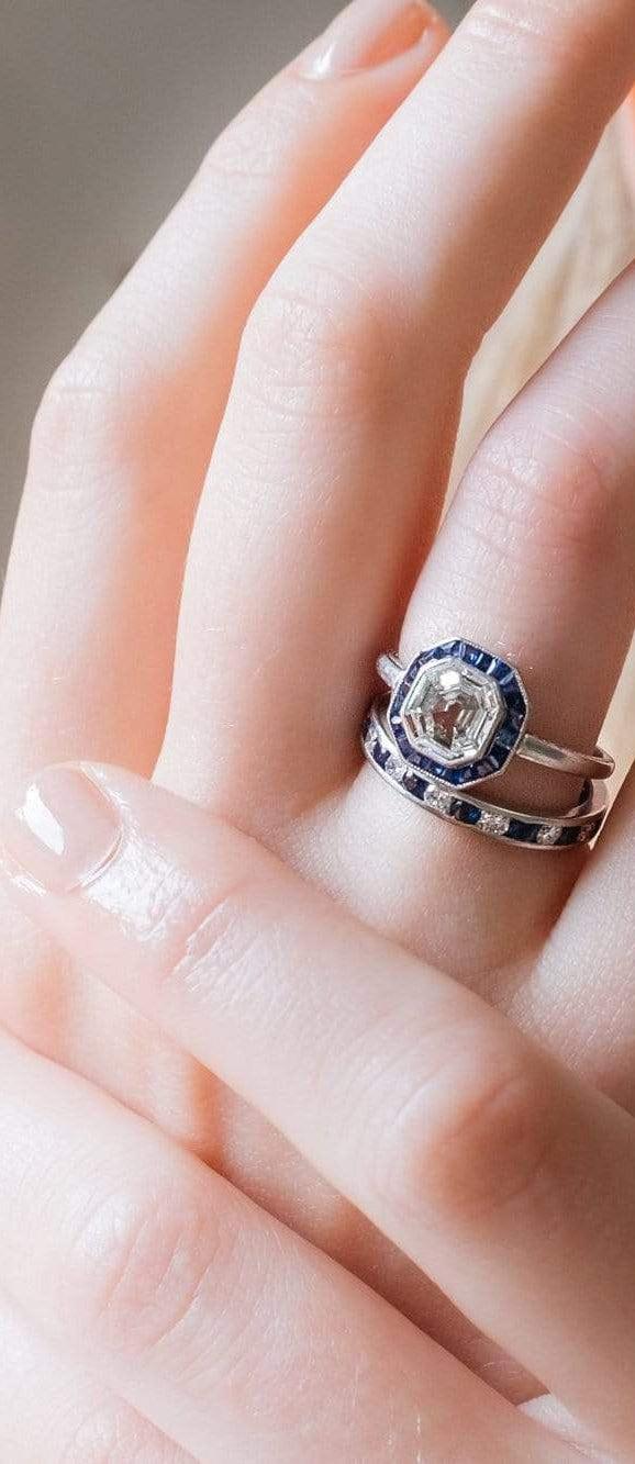 Tiffany & Co Sapphire Diamond Eternity Band