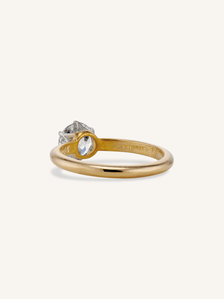 Tiffany & Co. Solitaire Mid Century 1.20 Carat Old European Cut Diamond Vintage Engagement Ring