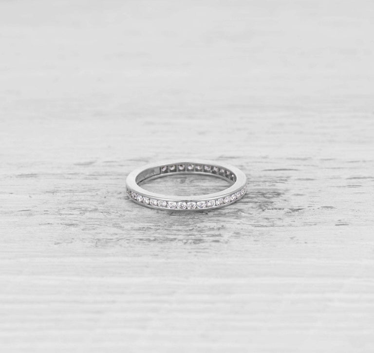 TIFFANY & CO VINTAGE DIAMOND ETERNITY BAND