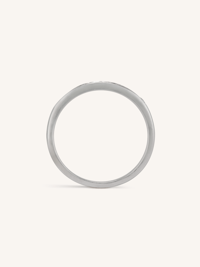 Tiffany & Co. Vintage Diamond Platinum Half Eternity Wedding Band