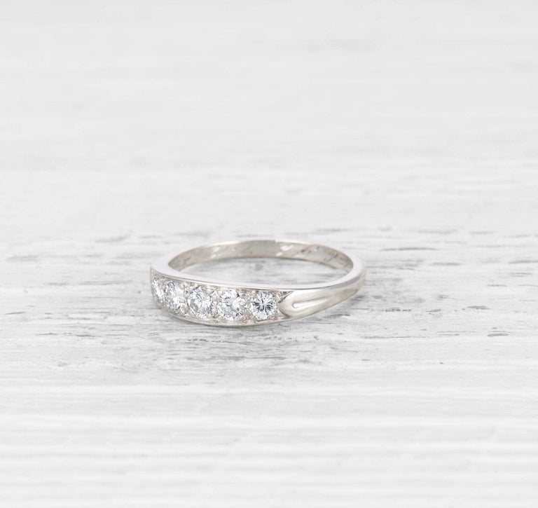 TIFFANY DIAMOND HALF HOOP WEDDING BAND