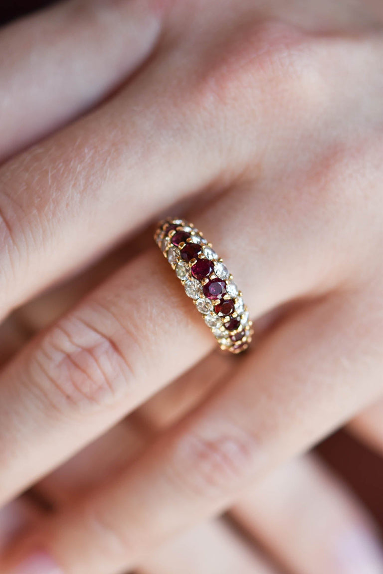 Tiffany Ruby & Diamond Ring