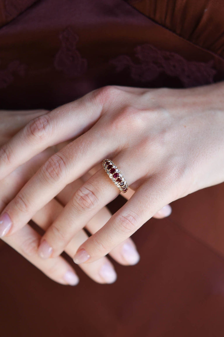 Tiffany Ruby & Diamond Ring