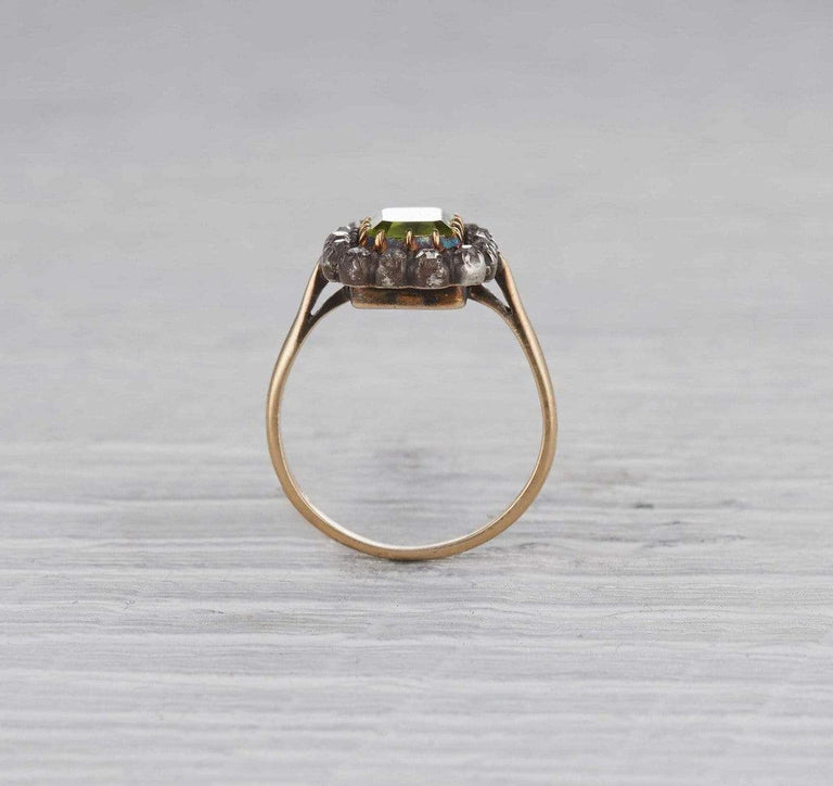 Two Carat Georgian Peridot Ring