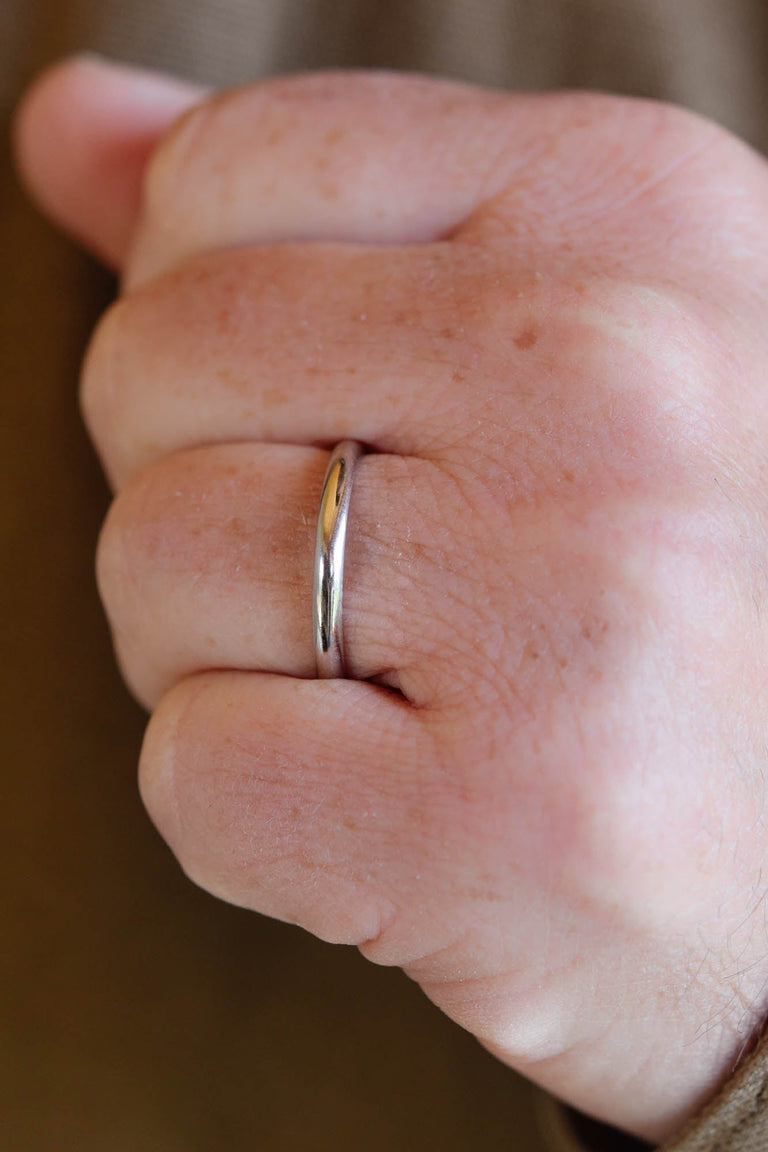 Van Cleef & Arpels Vintage Men's Platinum Wedding Band - Size 11