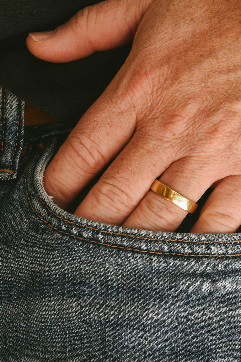 Van Cleef & Arpels Vintage Flat Wedding Band - Size 10