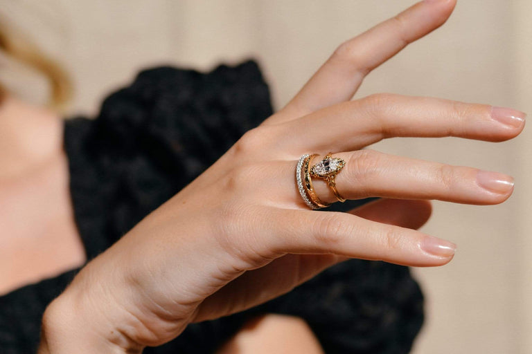 Victorian 1.19 Carat Moval Diamond Engagement Ring