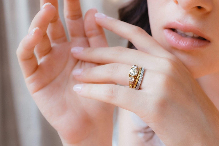 Victorian 1.25 Carat Old European Cut Diamond Three Stone Engagement Ring