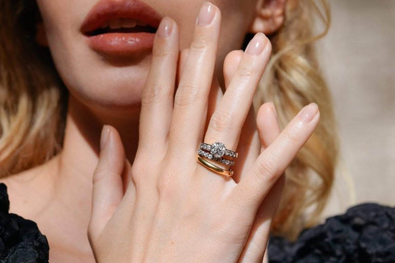 Victorian 1.81 Carat Old European Cut Diamond Engagement Ring