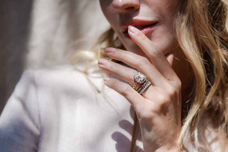 Victorian 3.04 Old-Mine Cushion-Cut Diamond Cluster Engagement Ring