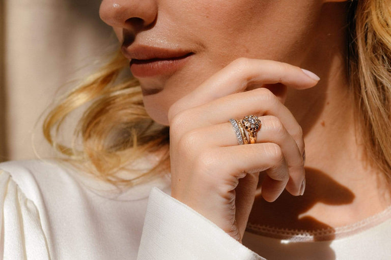 Victorian .33 Carat Old European Diamond Engagement Ring, England