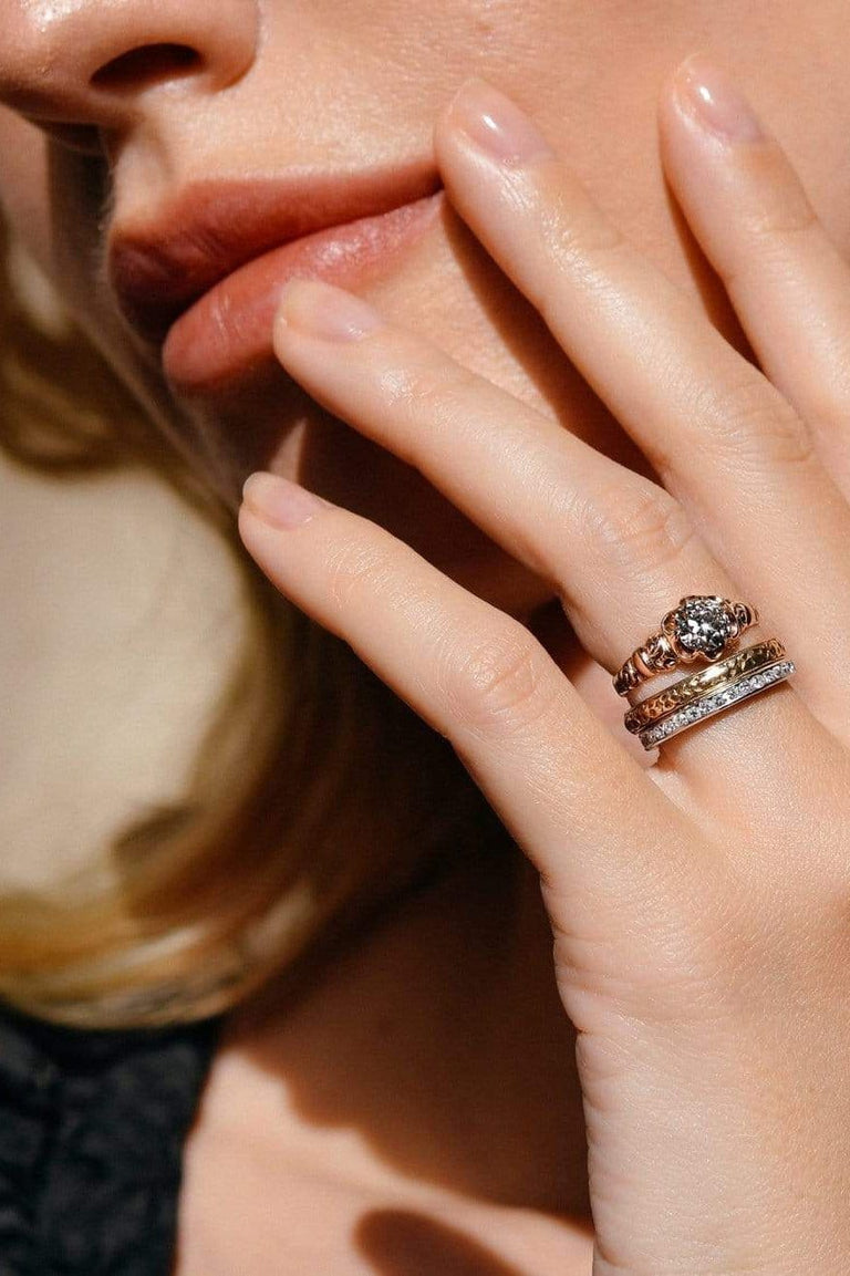 Victorian .84 Carat Old European Diamond and Gold Engagement Ring