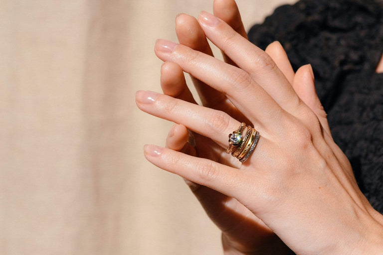 Victorian Allsopp-Stellar .63 Carat Old European Buttercup-Set Solitaire , American