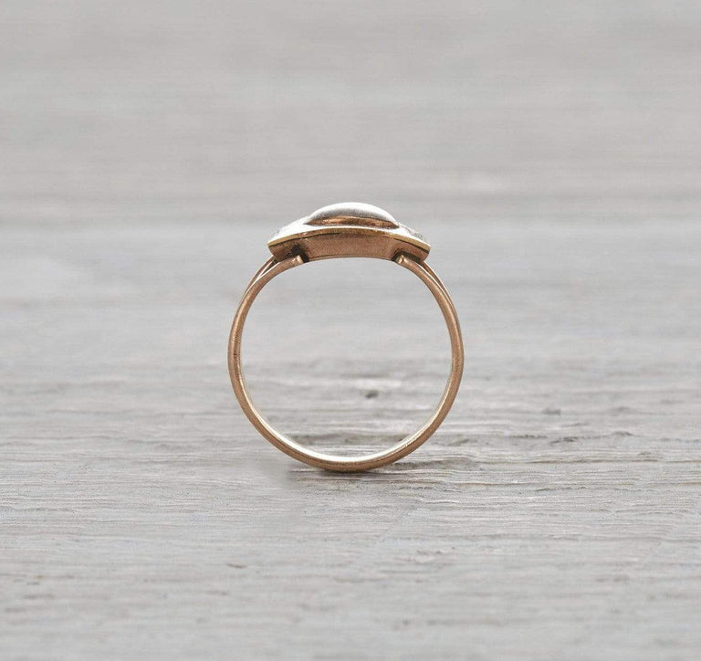 Victorian Braided Hair Mourning Ring