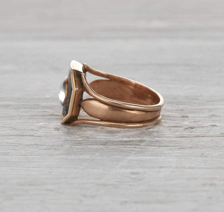 Victorian Braided Hair Mourning Ring