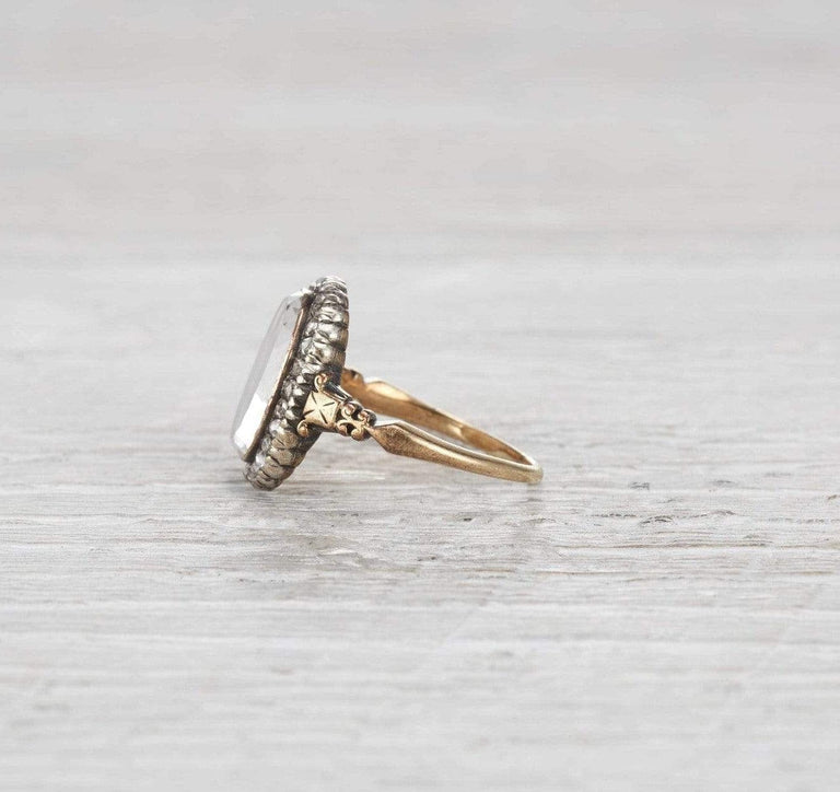 Victorian Braided Hair Mourning Ring