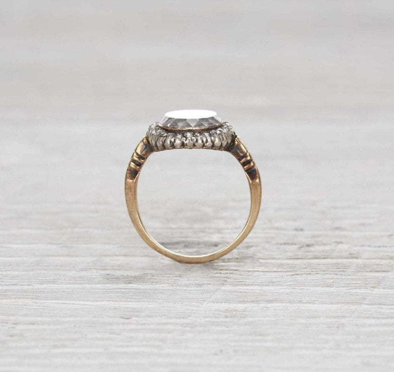 Victorian Braided Hair Mourning Ring