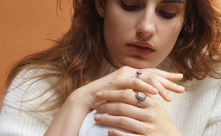 Victorian Braided Hair Mourning Ring