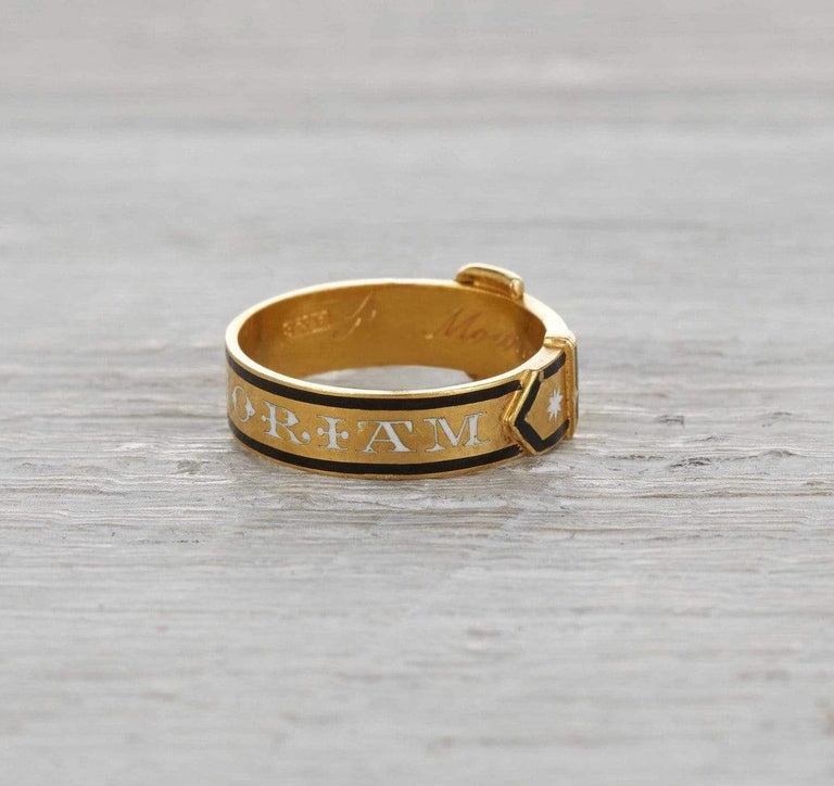 Victorian Buckle Mourning Ring