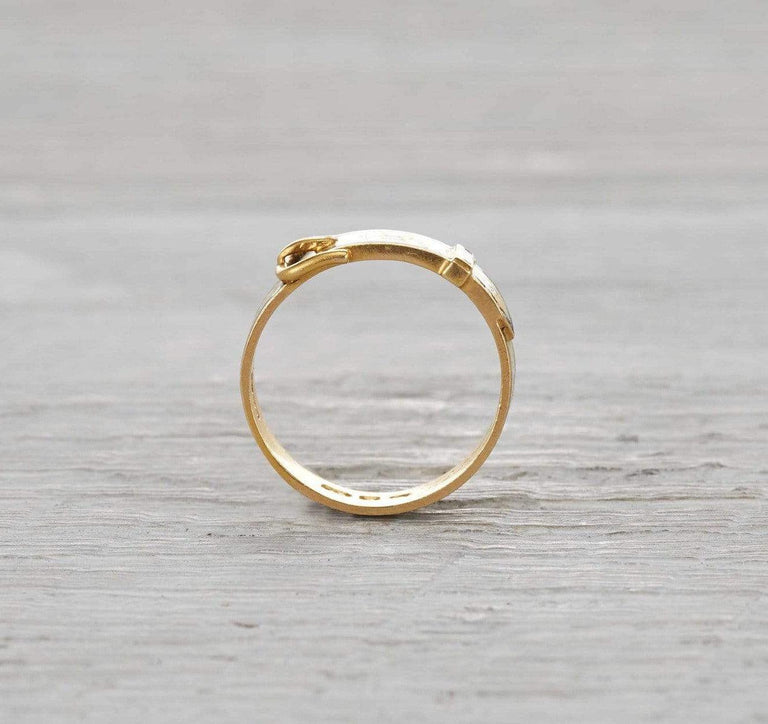 Victorian Buckle Mourning Ring