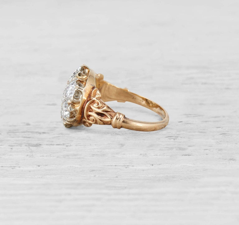 Victorian Diamond Cluster Ring