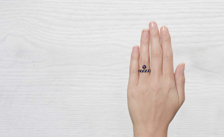 Victorian Enamel and Diamond Mourning Ring