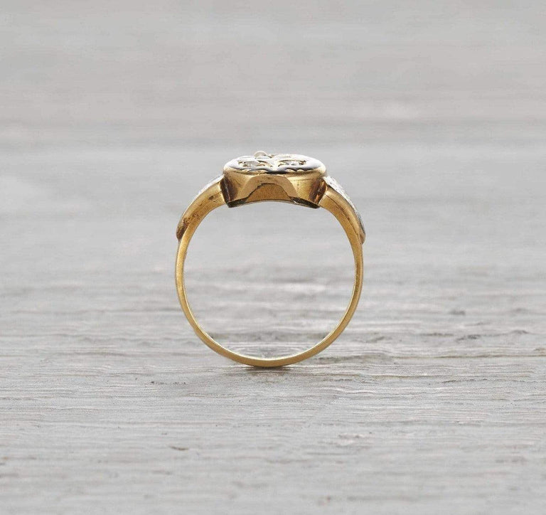 Victorian Enamel Mourning Ring