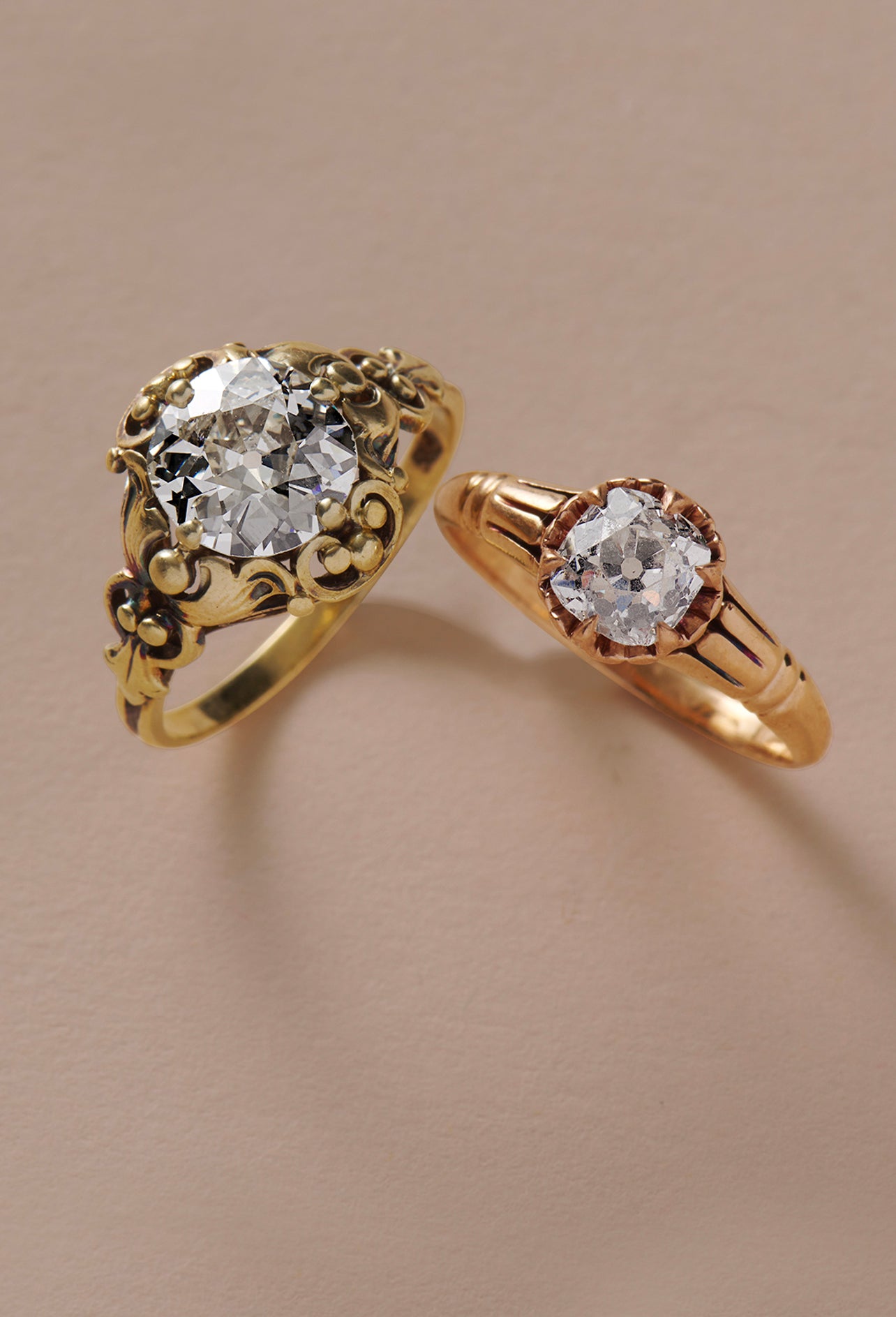 Custom Vintage Style Asscher Diamond Engagement Ring #104398 - Seattle  Bellevue | Joseph Jewelry