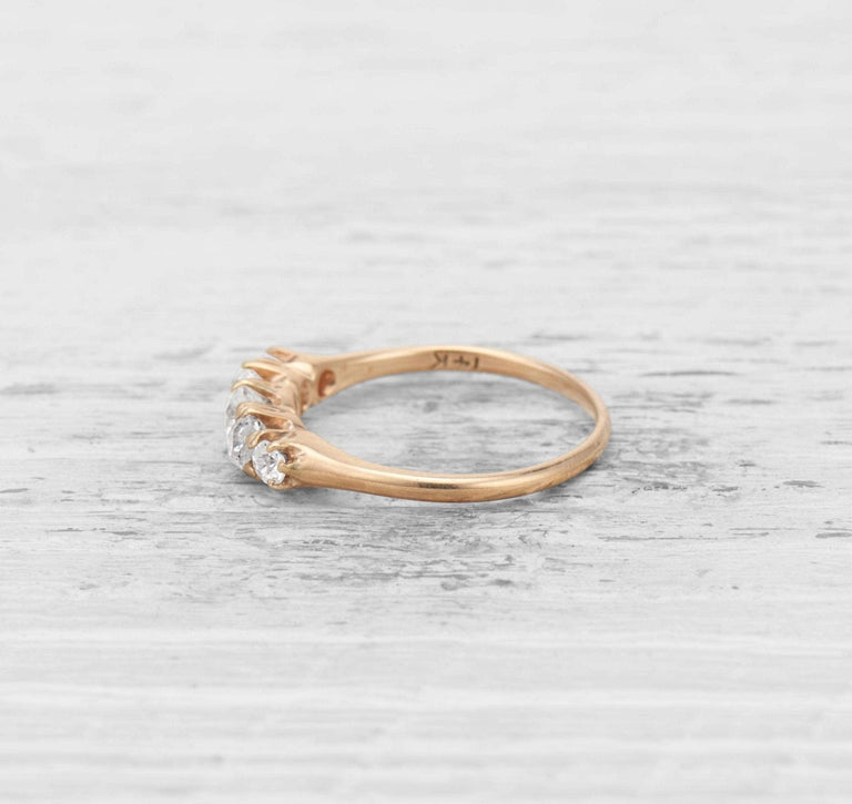 VICTORIAN FIVE-STONE DIAMOND ENGAGEMENT RING