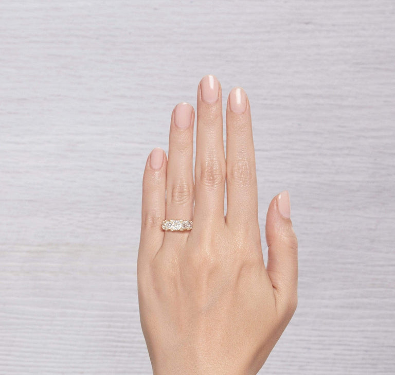 VICTORIAN FIVE-STONE DIAMOND RING