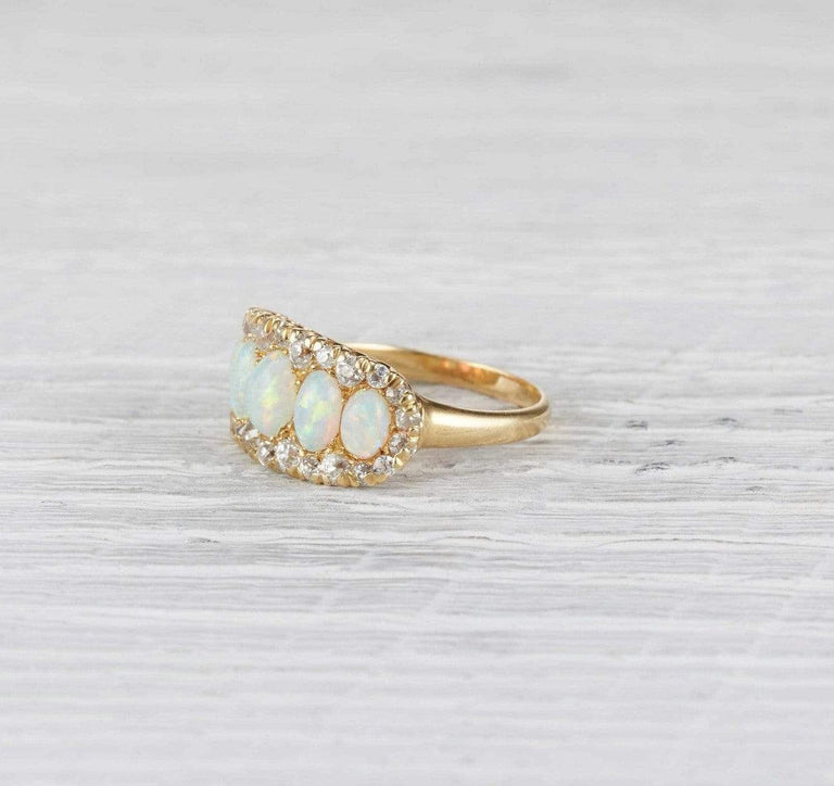 Victorian Five Stone Opal Ring
