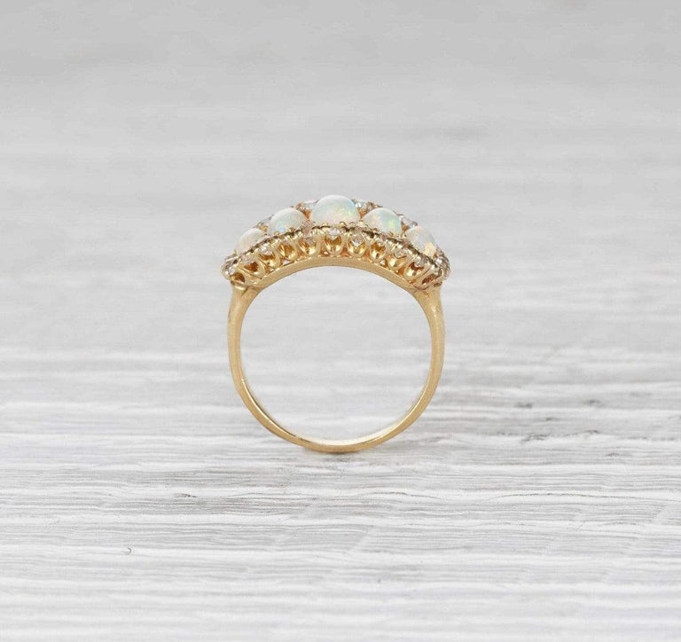 Victorian Five Stone Opal Ring
