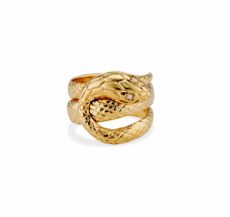 Victorian Gold Snake Ring