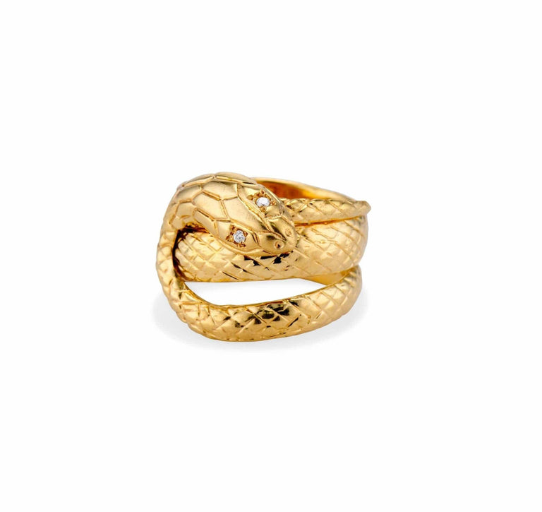 Victorian Gold Snake Ring