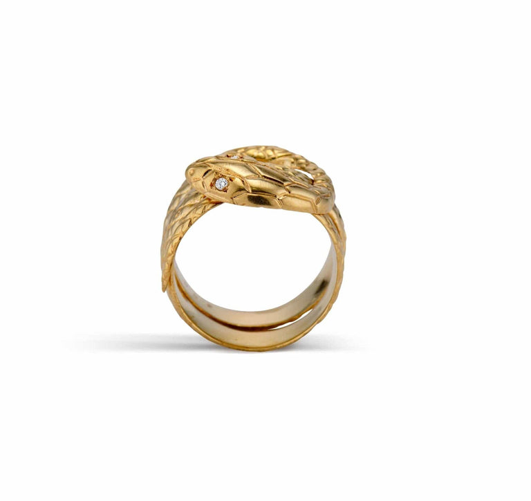 Victorian Gold Snake Ring