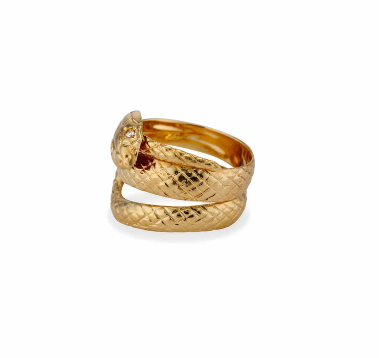 Victorian Gold Snake Ring
