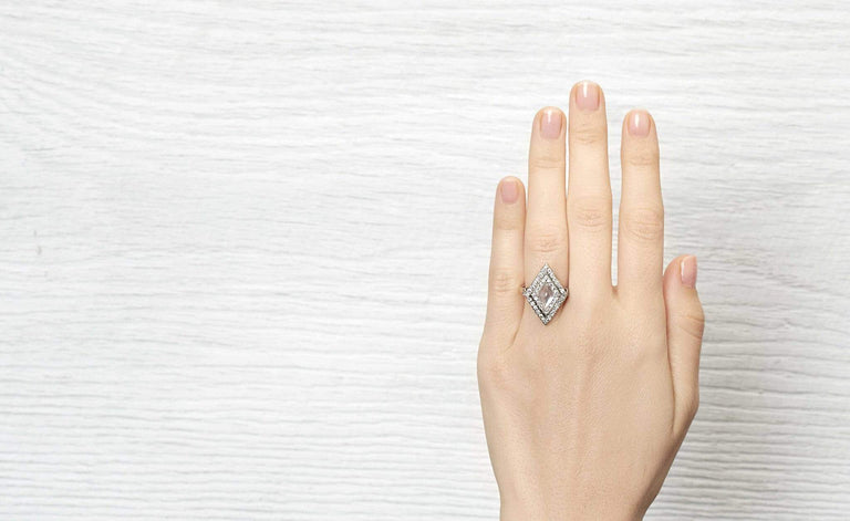 Victorian Moonstone and Diamond Ring