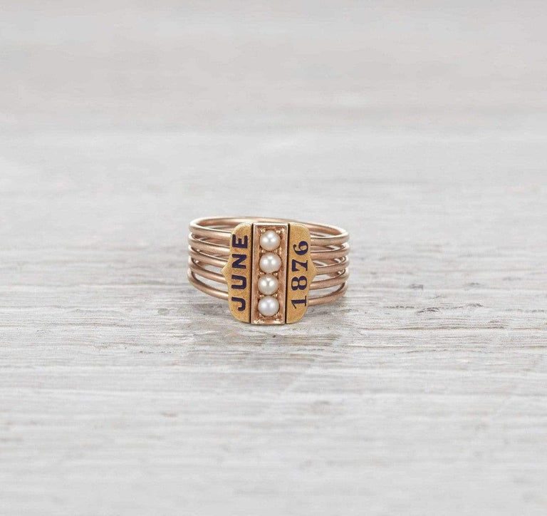 Victorian Multi-Band Mourning Ring