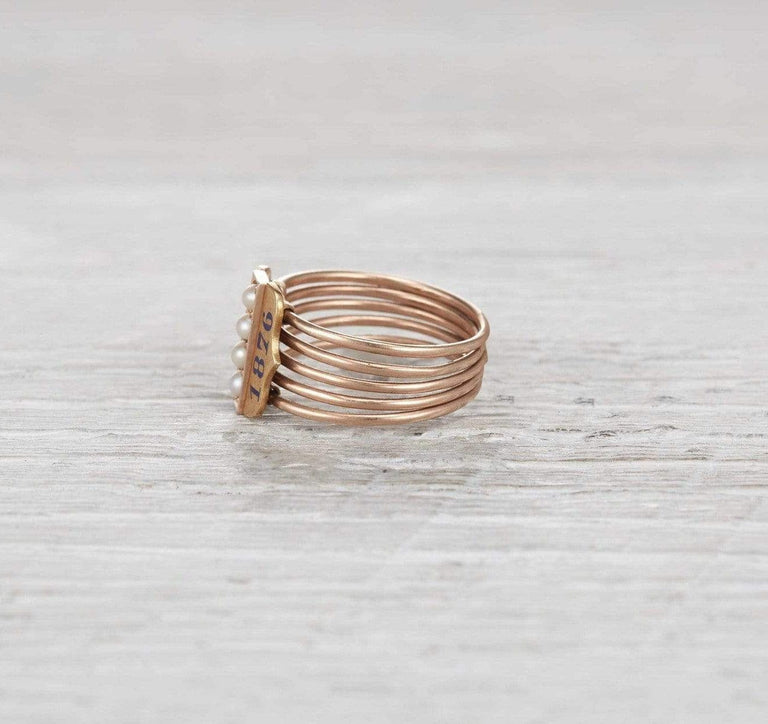 Victorian Multi-Band Mourning Ring