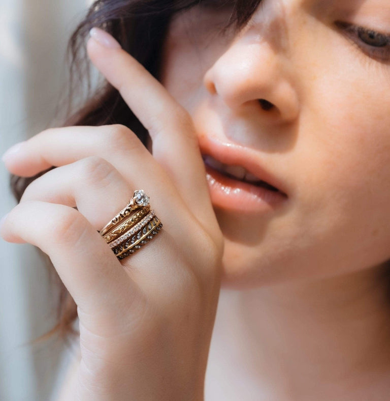 Victorian Old European Cut Diamond Solitaire Engagement Ring