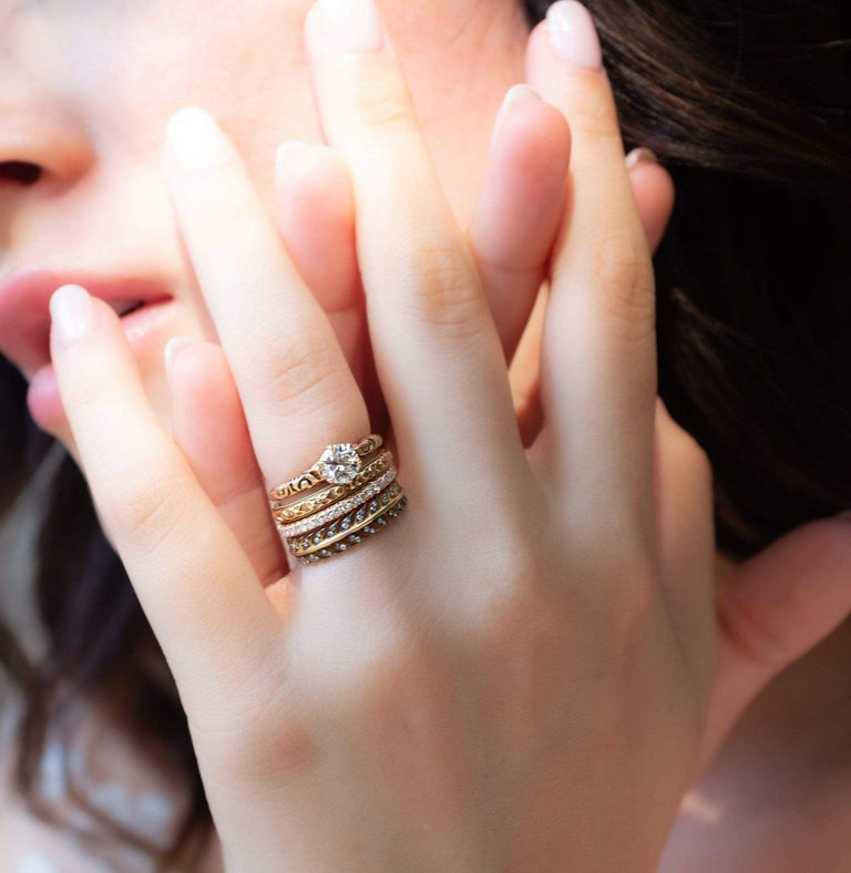 Victorian Old European Cut Diamond Solitaire Engagement Ring