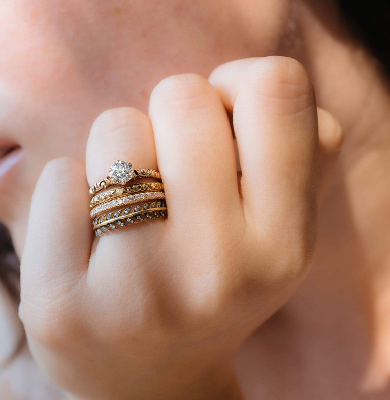 Victorian Old European Cut Diamond Solitaire Engagement Ring