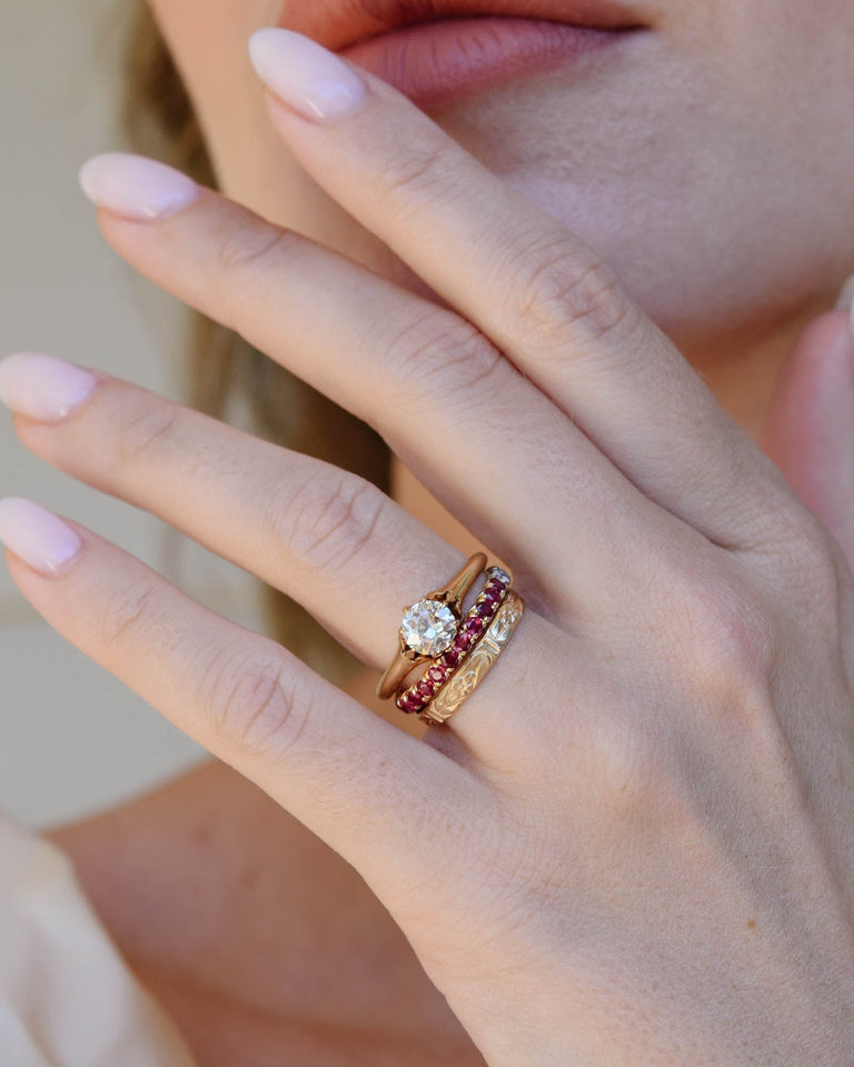 Victorian Old European Cut Diamond Solitaire Ring