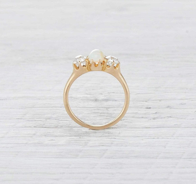 Victorian Opal and Diamond Ring