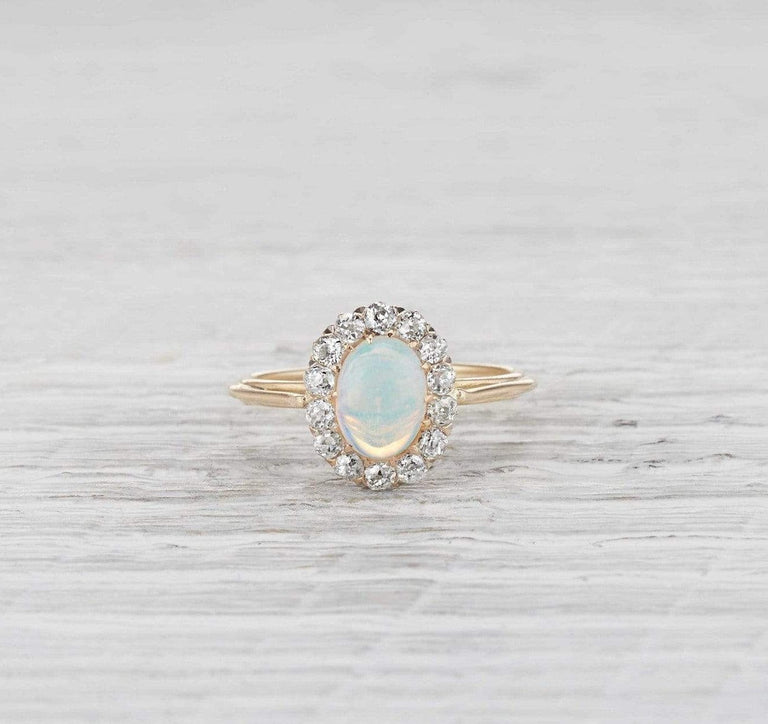 Victorian Opal Cluster Ring